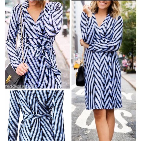 Diane Von Furstenberg Dresses & Skirts - DVF New Jeanne two- Folia duo wrap dress size 4